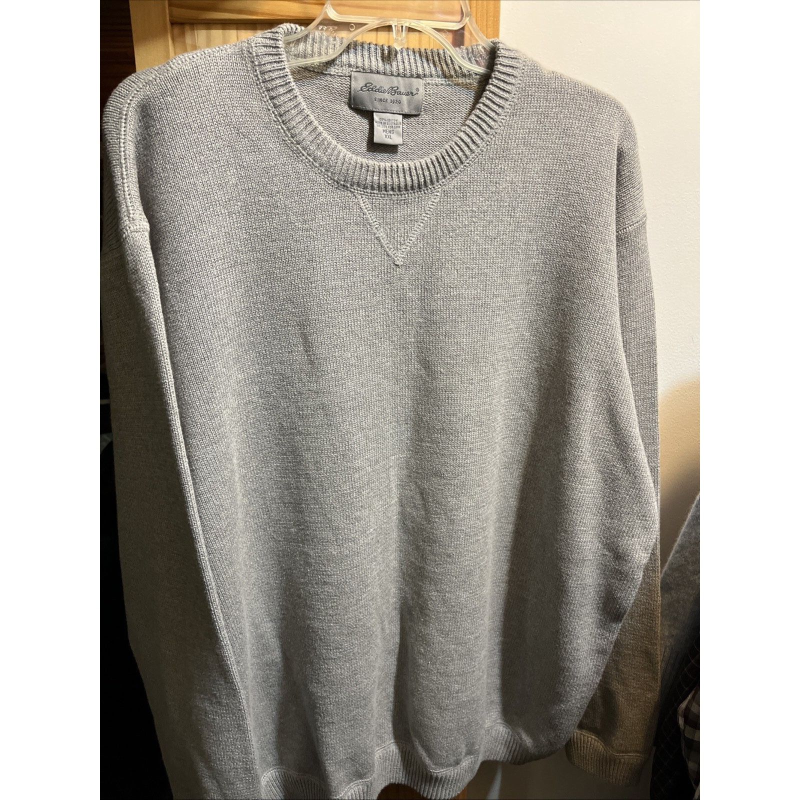 Eddie Bauer Eddie Bauer Sweater Mens XXL Gray Long Sleeve Cotton Sweater Size US XXL / EU 58 / 5 - 13 Thumbnail