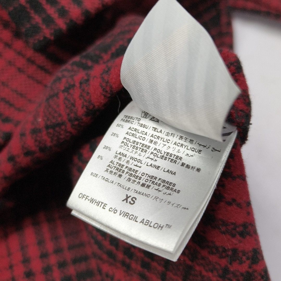 Off-White Off-White tartan check flannel shirt Size US XS / EU 42 / 0 - 5 Thumbnail
