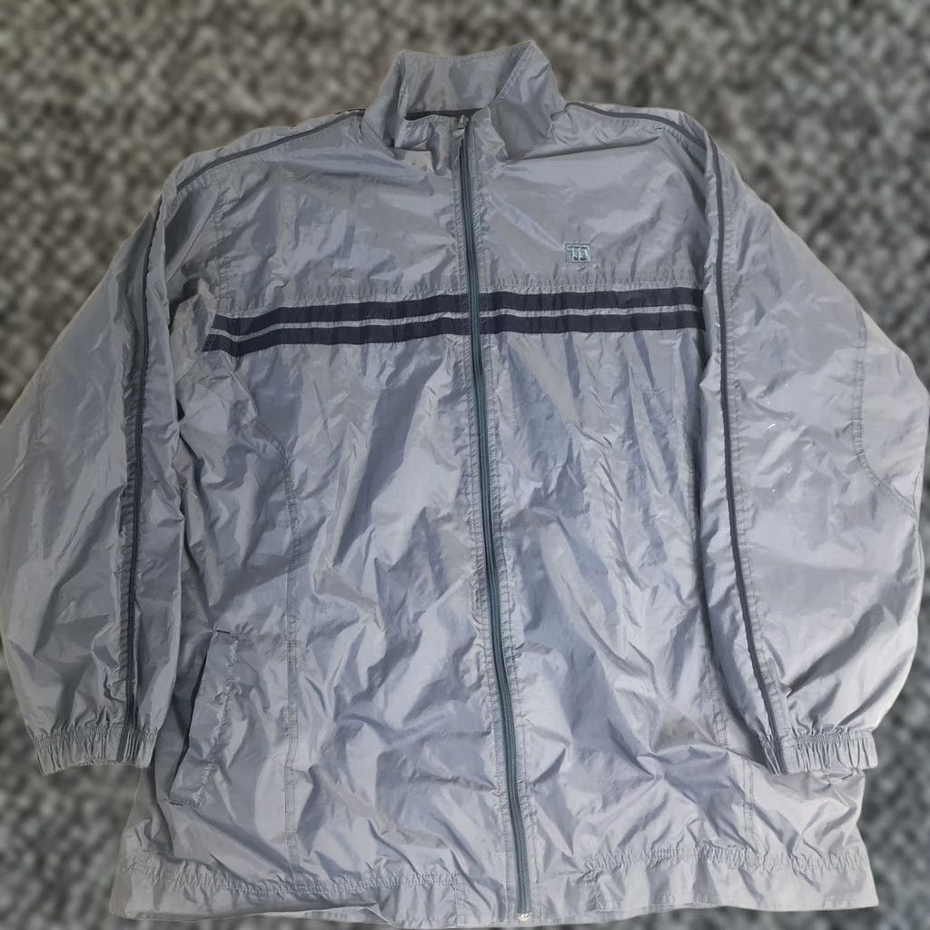 Wilson VINTAGE Wilson Jacket Windbreaker Mens XL Blue Active Training Windbreaker Full Zip Tennis Running & Jogging Size US XL / EU 56 / 4 - 1 Thumbnail