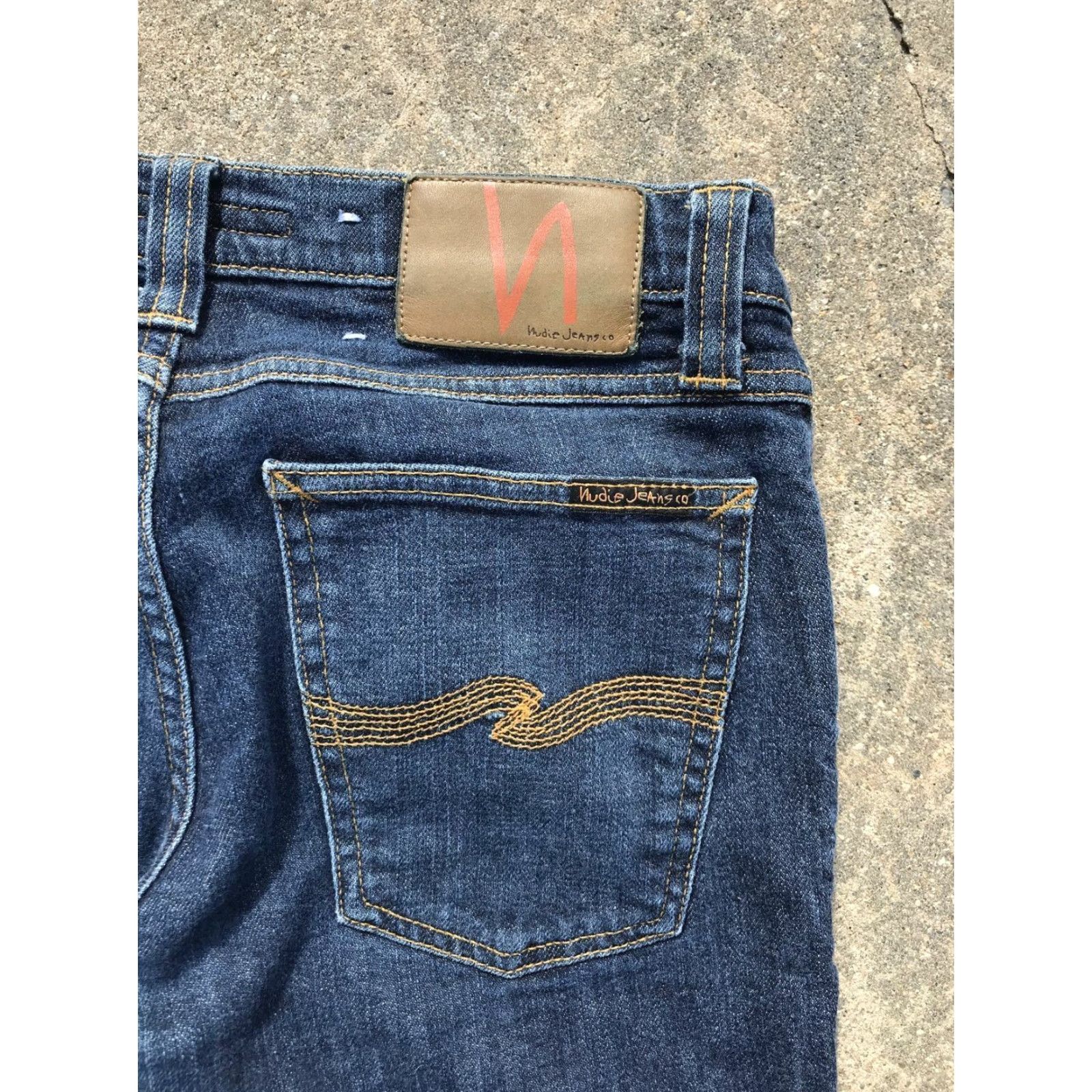 Nudie Jeans Nudie Jeans Petite Slim Skinny Jeans Blue Denim Stretch Low Rise Size 27x34 Italy Womens Size 27" / US 4 / IT 40 - 7 Thumbnail