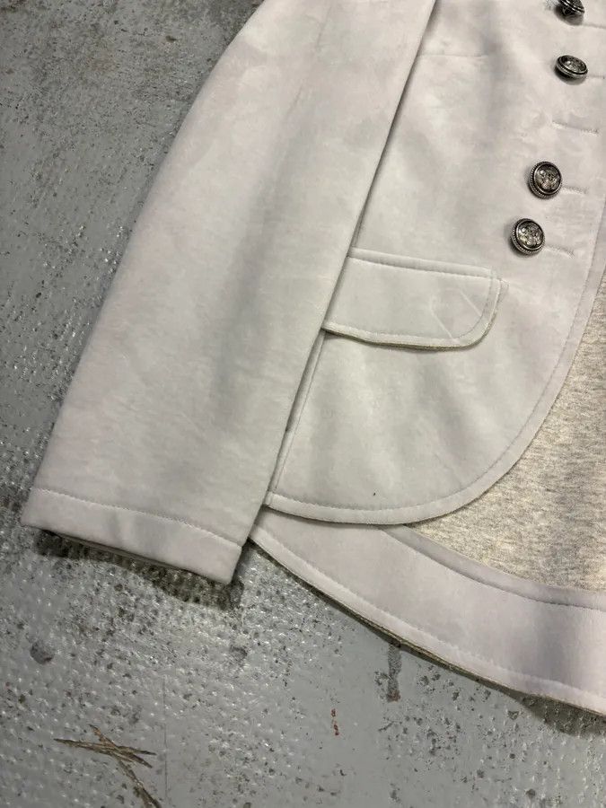 Roberto Cavalli 2000s Roberto Cavalli Grey Officer Double-Breasted Blazer Jacket Size M / US 6-8 / IT 42-44 - 8 Thumbnail