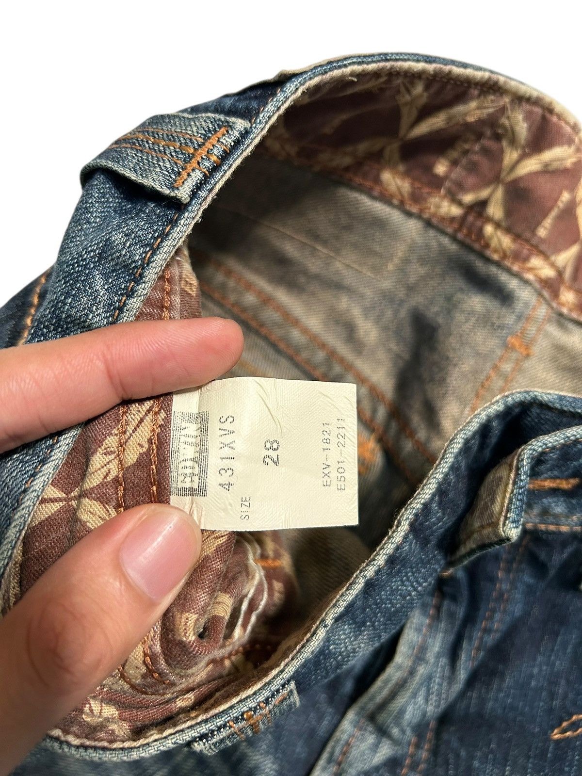 Japanese Brand × Kapital × Vintage FLARE💥 EDWIN XVS NAVAJO MUDWASH PUNK GRUNGE DISTRESSED DENIM Size US 31 - 10 Thumbnail