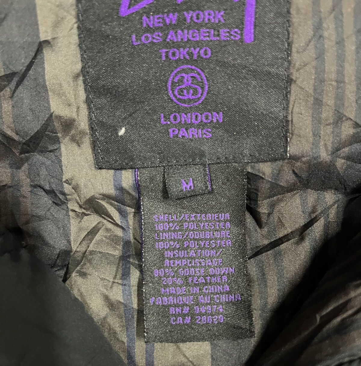 Stussy Stussy hoodie puffer jacket snap buttons Size US M / EU 48-50 / 2 - 12 Thumbnail