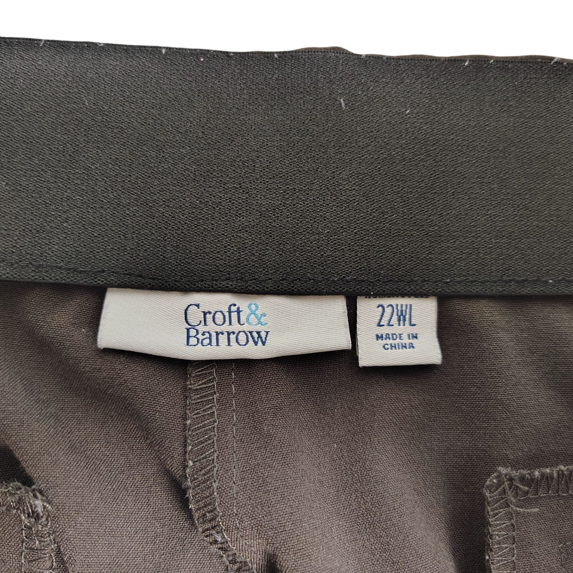 Croft & Barrow Croft & Barrow Womens 22W Brown Polyester Rayon Blend Dress Size 42" / US 20 - 8 Thumbnail