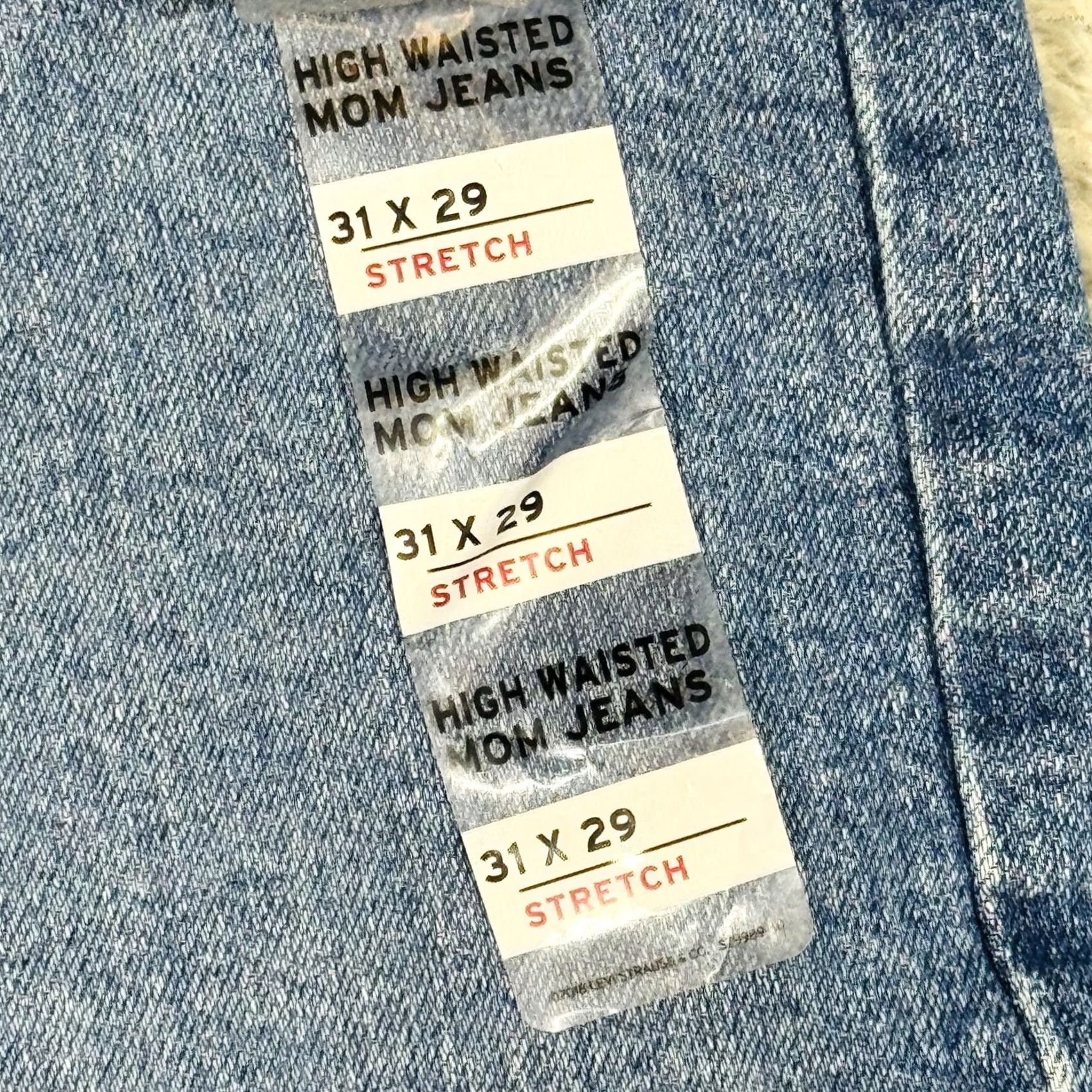 Levi's Levi's Mom Jeans Womens 31x29 Blue High Waist Relaxed Tapered Stretch Denim Shirt? Size 24" / US 00 / IT 34 - 6 Thumbnail