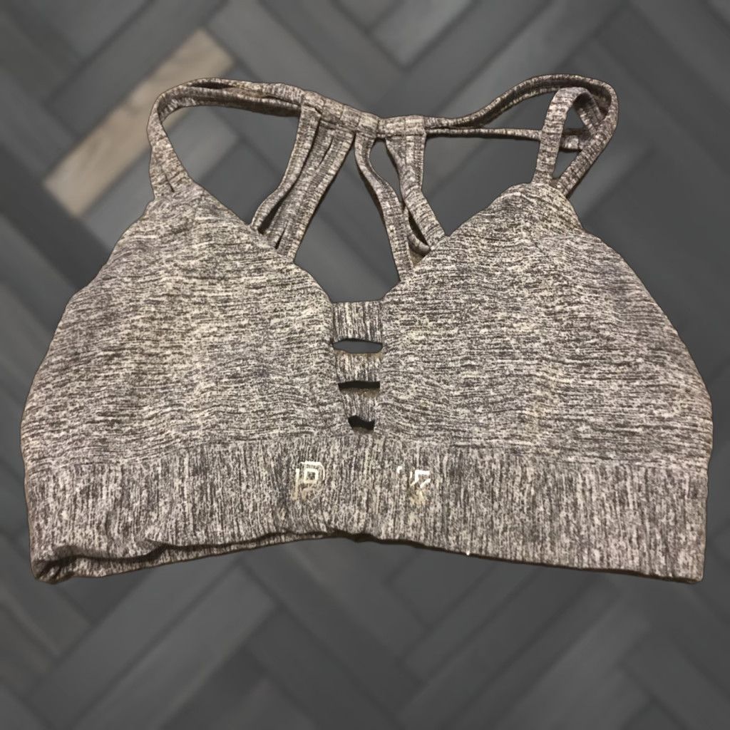 Vintage Victoria's Secret PINK Sports Bra Regular Small S Gray Victoria Sport Activewear Bra Womens Size ONE SIZE - 1 Thumbnail