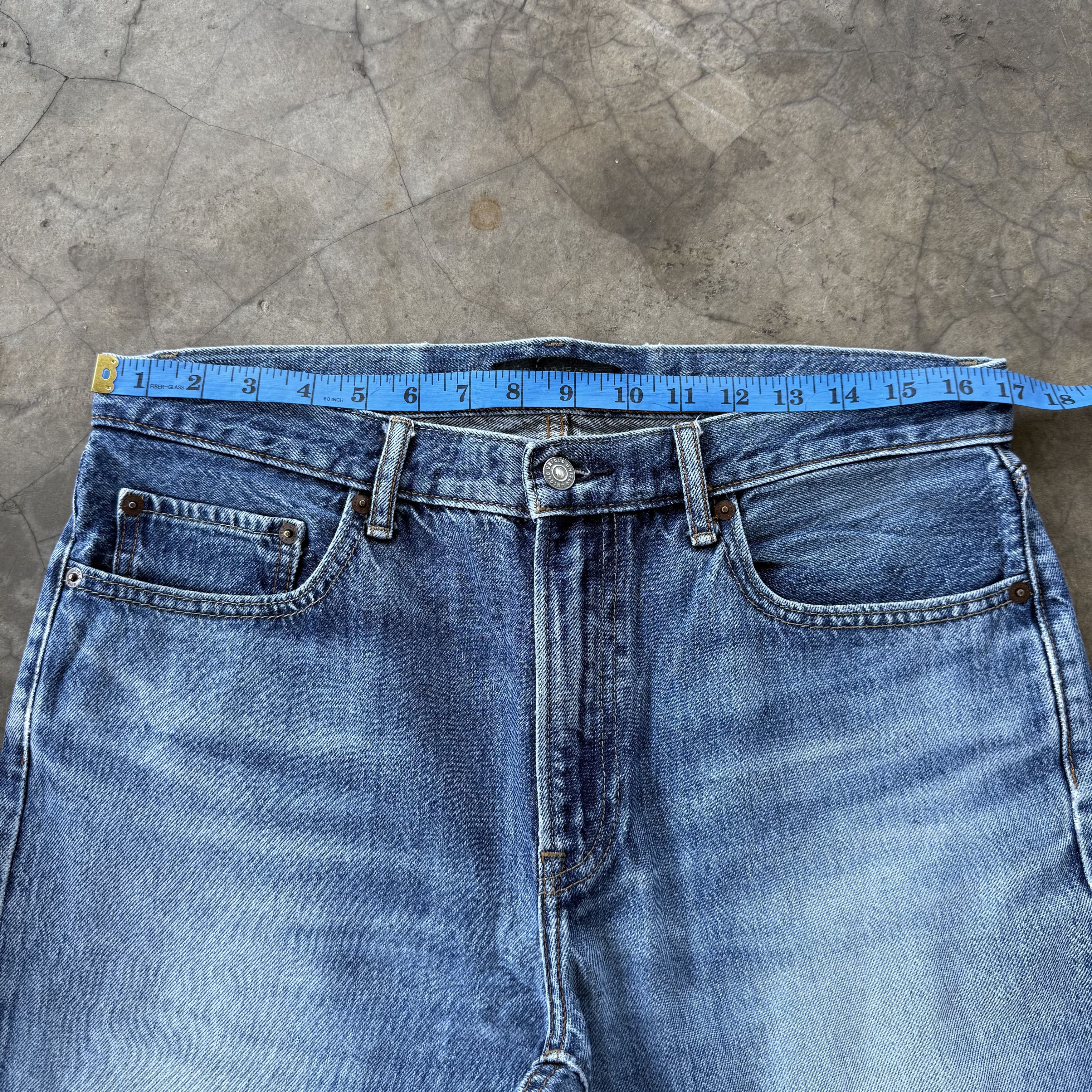 Jean Vintage Japanese Faded Stone Wash Denim Jean W34 Size US 34 / EU 50 - 5 Thumbnail