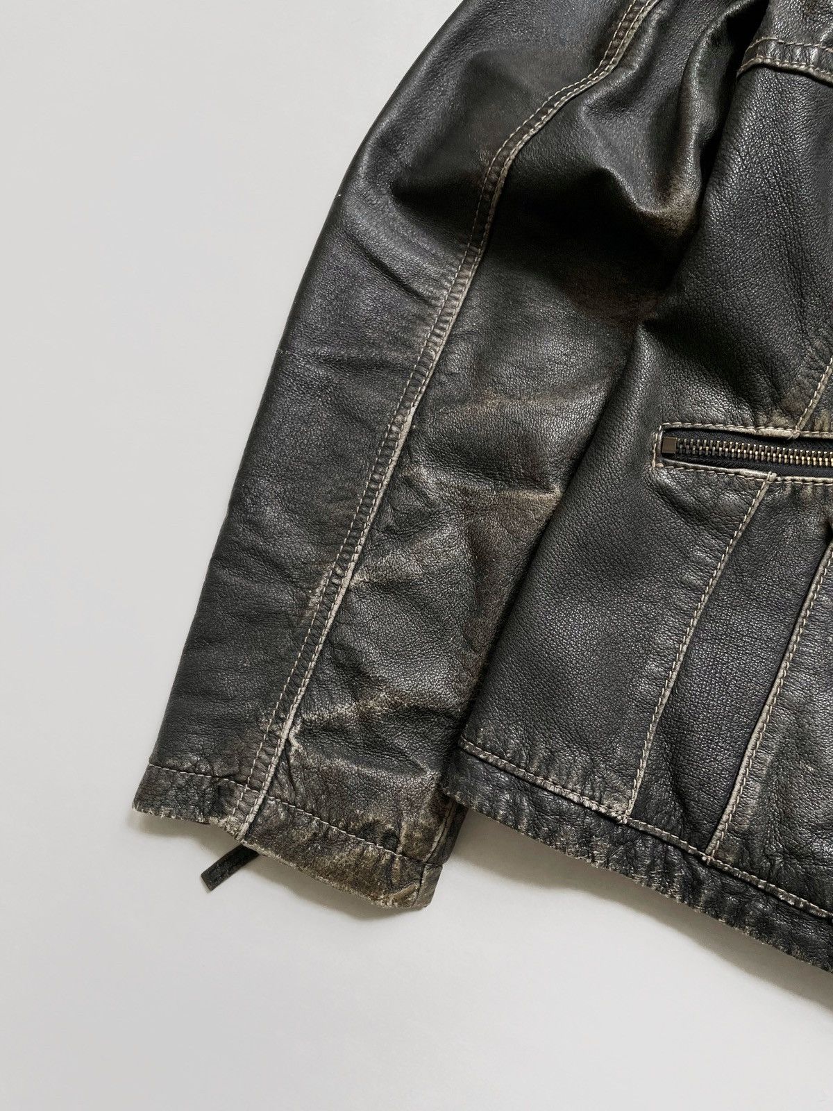 Other Vintage Heine avant-grade leather jacket Y2K Japanese style Size L / US 10 / IT 46 - 11 Thumbnail