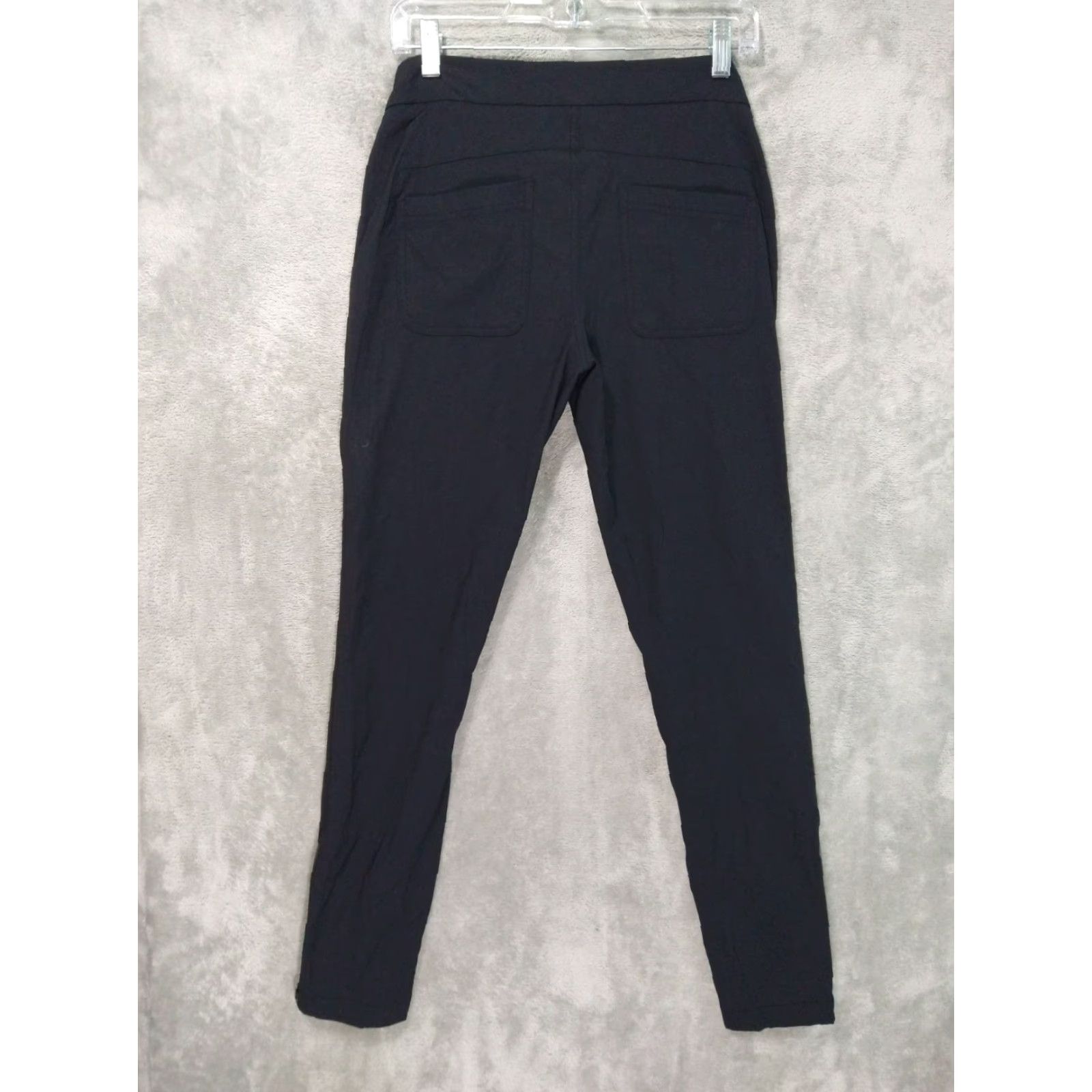 Athleta Athleta Pants Womens 4 Black Wander Stash Skinny Low Rise Nylon Spandex Stretch Athletic Hiking Size 27" / US 4 / IT 40 - 2 Thumbnail