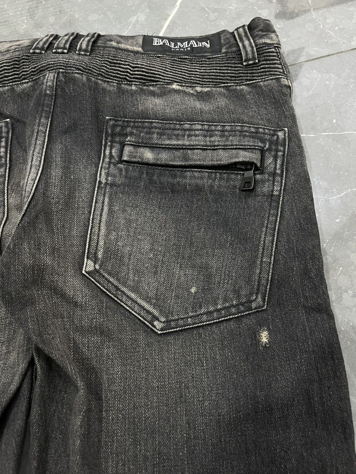 Balmain BALMAIN CHRISTOPHE DECARNIN BLACK WASH SELVEDGE Size US 33 - 12 Thumbnail