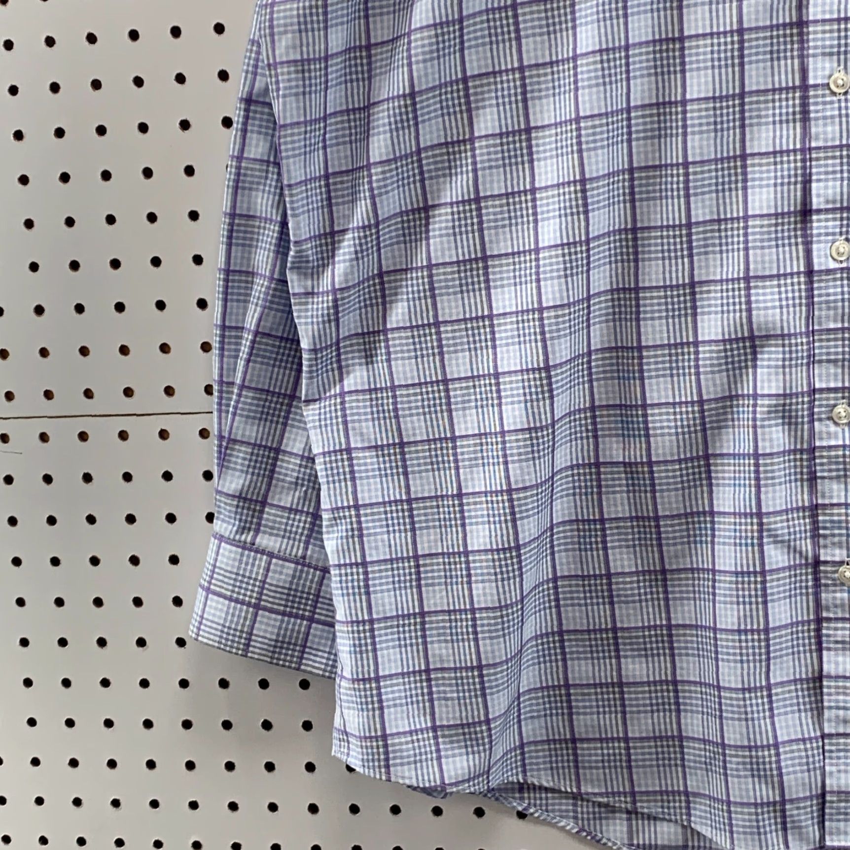 Nordstrom Nordstrom Plaid Button-Up Long Sleeve Shirt Men's Traditional Fit Size 17.5 Blue Multicolor Classic Size US XXL / EU 58 / 5 - 4 Thumbnail