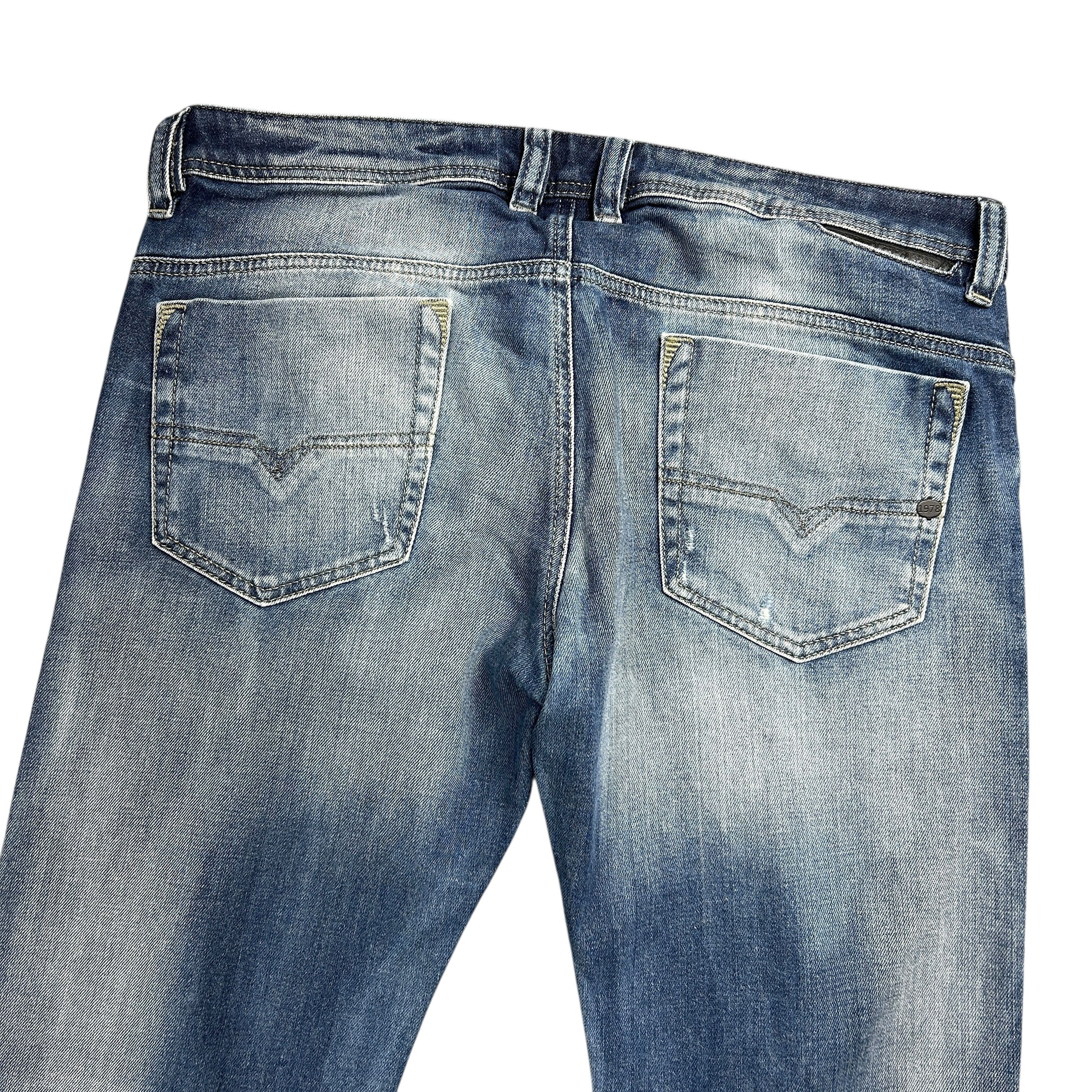 Diesel Diesel Safado Regular Straight Stretch Blue Denim W33L34 Size US 33 - 4 Thumbnail