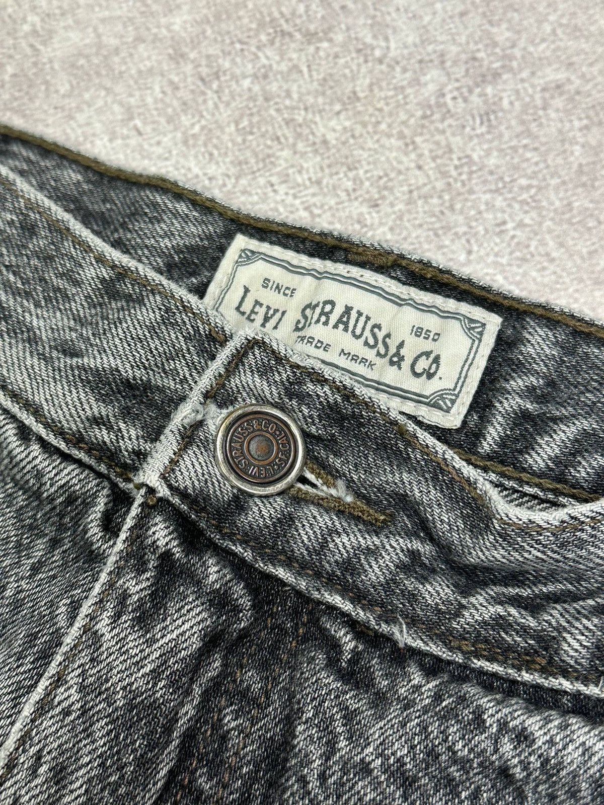 Levi's Vintage Levis Silver Tab Baggy Gray Jeans Rare 38x34 Size US 38 / EU 54 - 8 Thumbnail