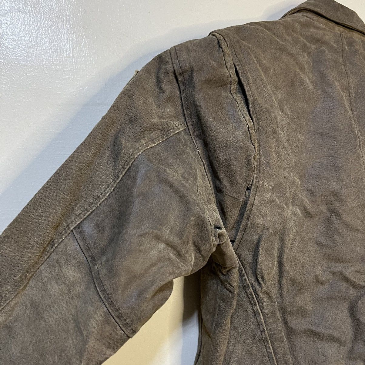Vintage 1990's Phase 2 U.S Military Genuine Leather Flight Jacket Size US XL / EU 56 / 4 - 16 Thumbnail