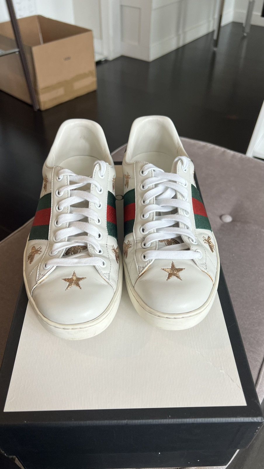 Gucci Bee ace sneaker Size US 7 / EU 40 - 2 Thumbnail