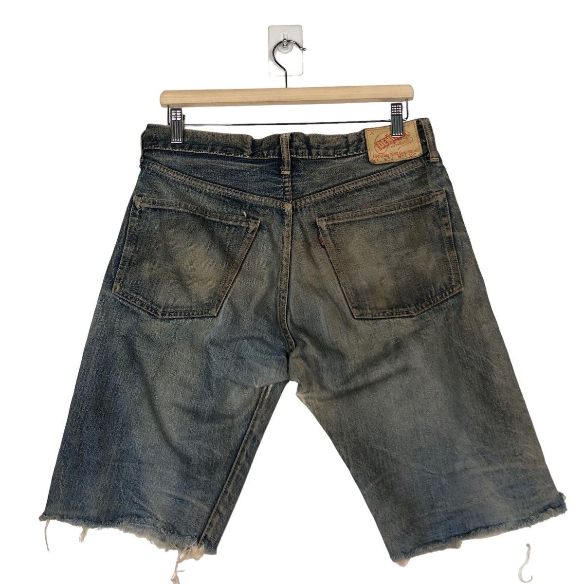 Japanese Brand 🔥Rare Palo Kain Short Denim Jeans Denime Lot 652 Size US 30 / EU 46 - 8 Thumbnail