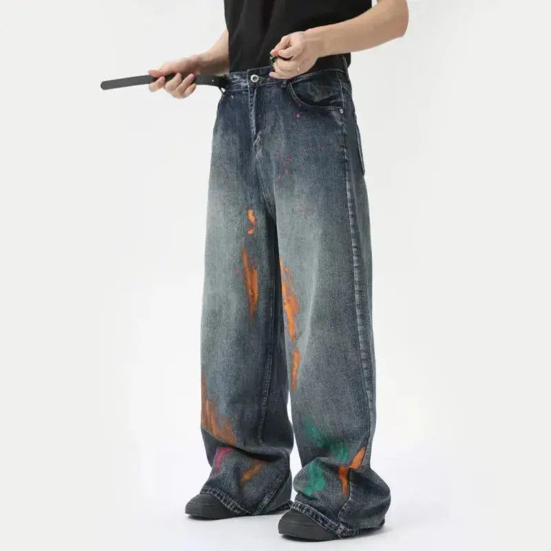 Japanese Brand Casual Graffiti Jeans Size US 32 / EU 48 - 4 Thumbnail