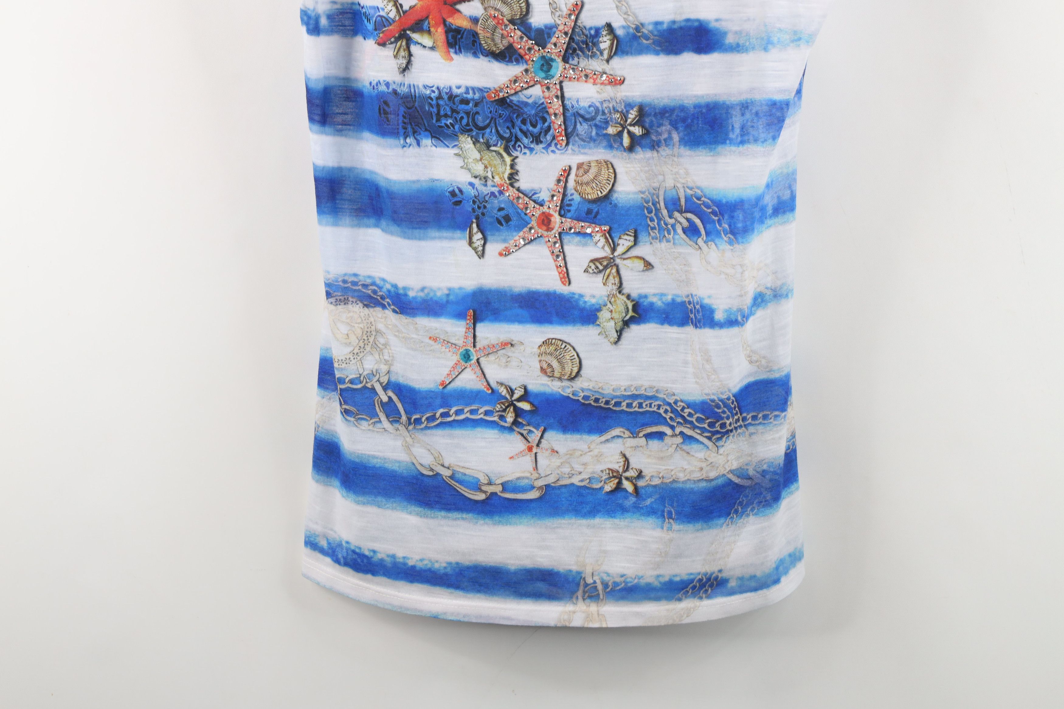 Vintage Vintage Y2K Cache Beach Chain All Over Print T-Shirt USA Size L / US 10 / IT 46 - 3 Thumbnail
