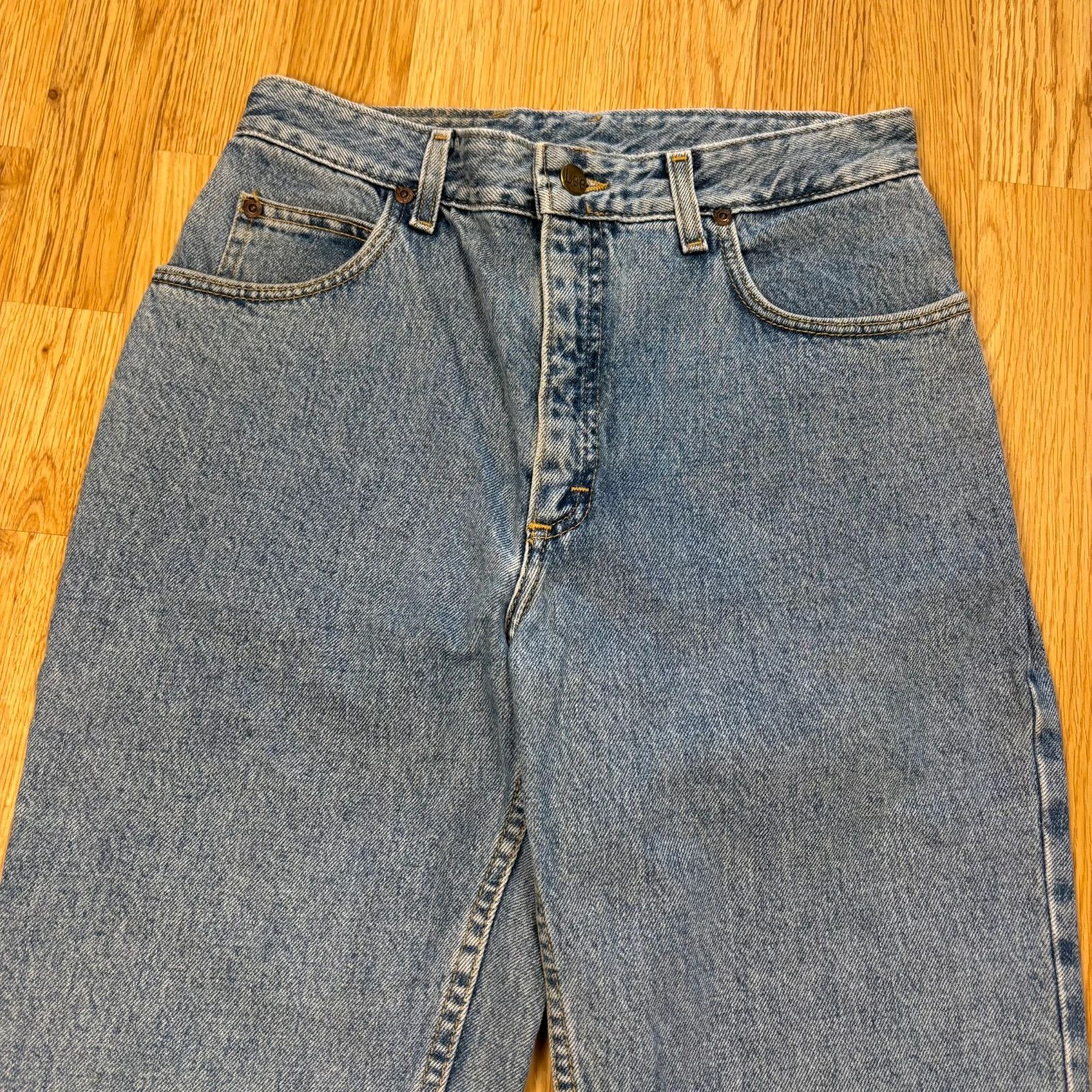 Lee Lee Straight Leg Jeans W29 L31 Size US 29 - 3 Thumbnail