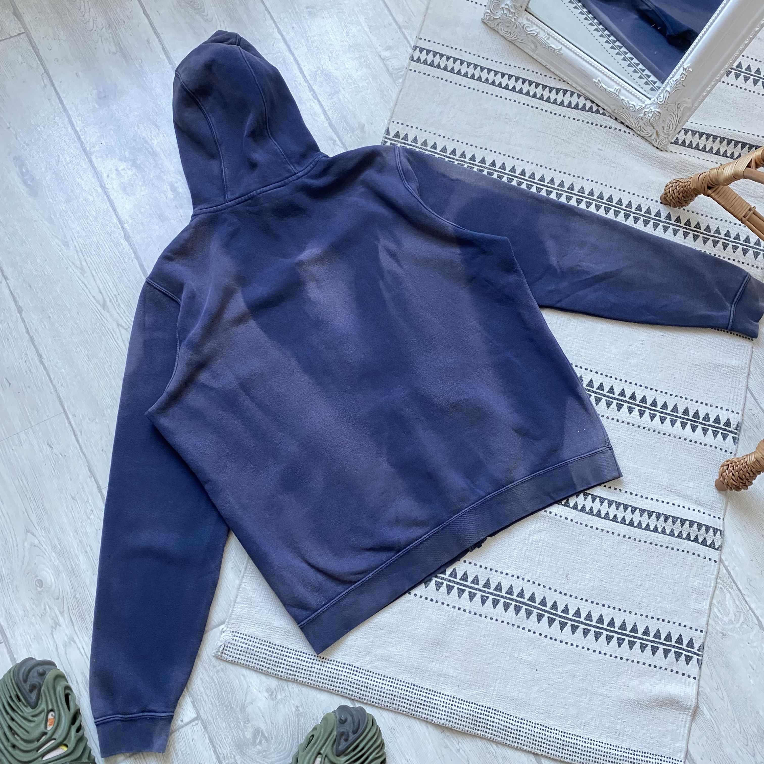 Nike 🛠️Sun Faded Nike Zip up Baggy Hoodie Vintage style Size US M / EU 48-50 / 2 - 9 Thumbnail