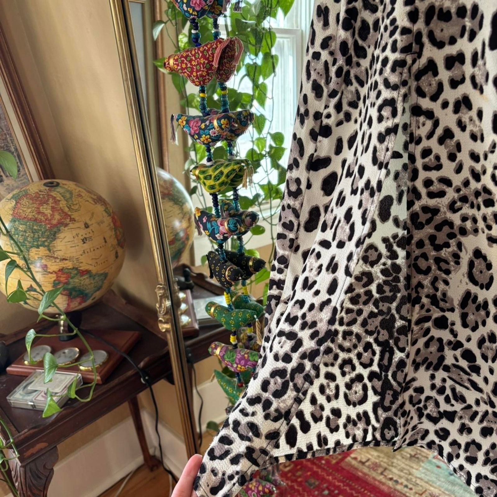 Other Good Luck Gem Cheetah Print Midi Skirt XS Luxury high-end Size 22" - 3 Thumbnail