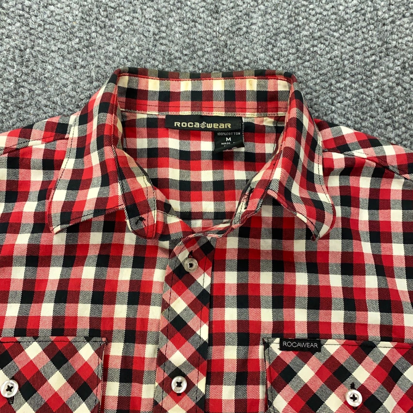 Rocawear Rocawear Shirt Mens M Red Plaid Check Athletic Dept Championship NYC Shirt/Top (Button-Up) Men’s - 90s Grunge Hip Hop Style? Size US M / EU 48-50 / 2 - 2 Thumbnail