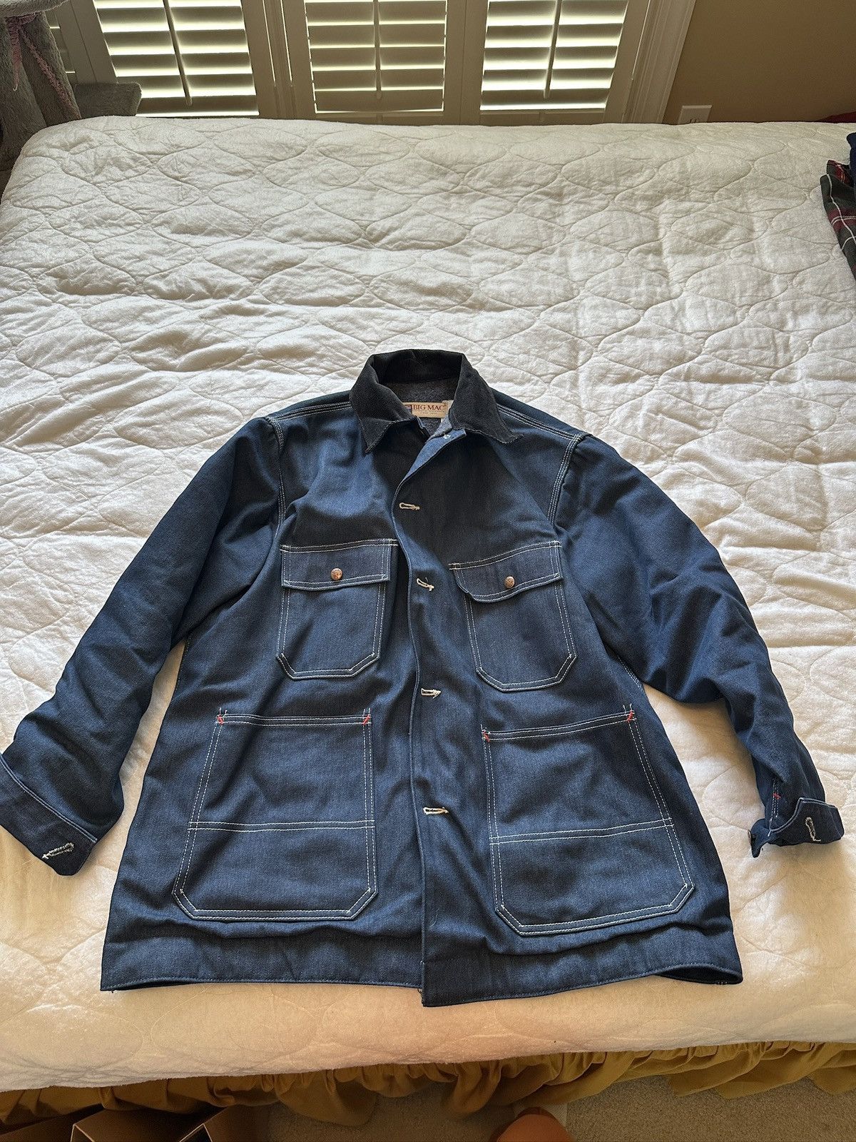 Vtg Big Mac Denim Chore Coat