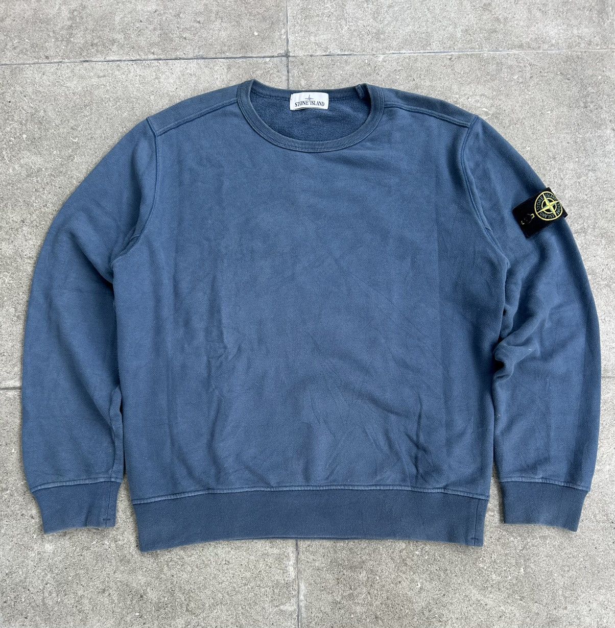 Stone Island Stone Island Blue Crewneck Sweatshirt Size US L / EU 52-54 / 3 - 1 Thumbnail