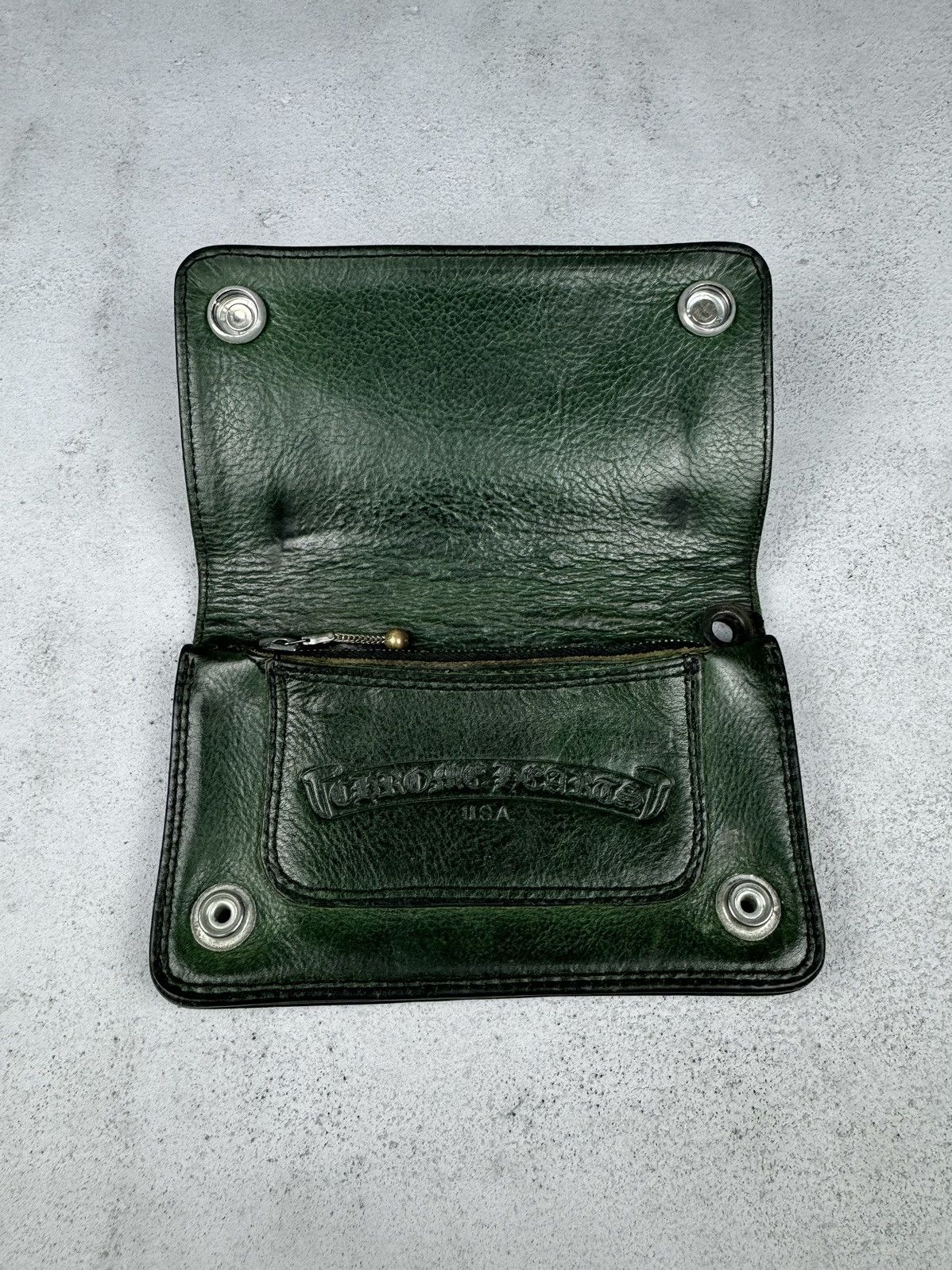 Chrome Hearts Chrome Hearts Vintage Green Plus Snap Wallet Size ONE SIZE - 3 Thumbnail