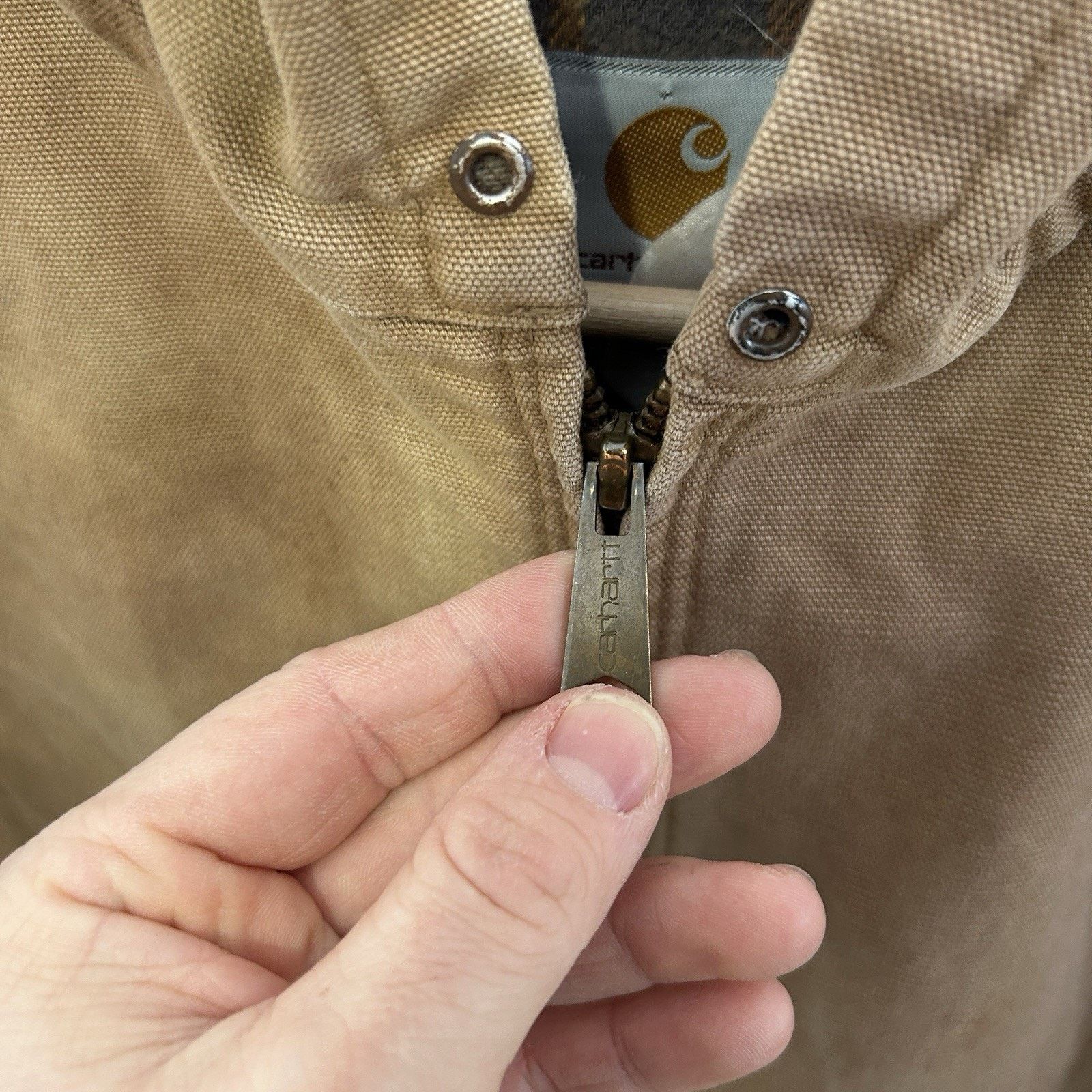 Carhartt Vintage Carhartt Plaid-Lined Hooded Active Jacket “Brown” Size US S / EU 44-46 / 1 - 15 Thumbnail