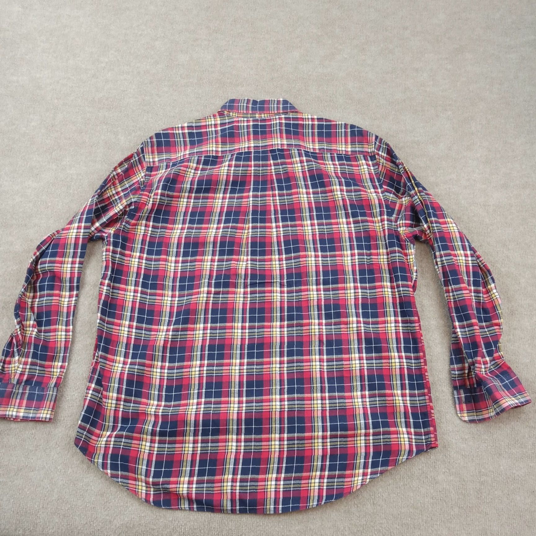 Brooks Brothers Brooks Brothers Flannel Shirt Mens Large Blue Plaid Button Up Long Sleeve Cotton Size US L / EU 52-54 / 3 - 7 Thumbnail