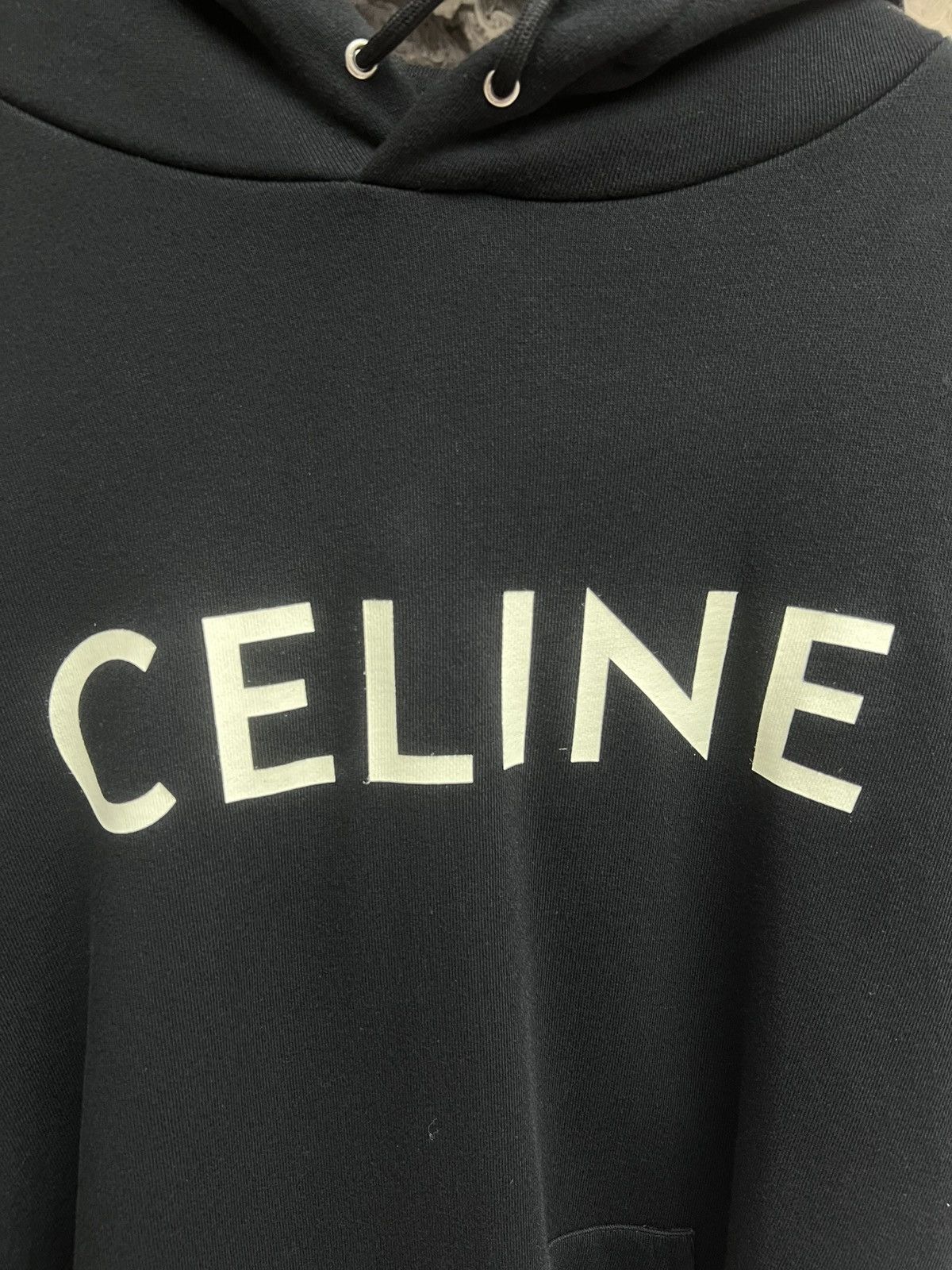 Celine Celine Logo Black Hoodie Size US XL / EU 56 / 4 - 4 Thumbnail