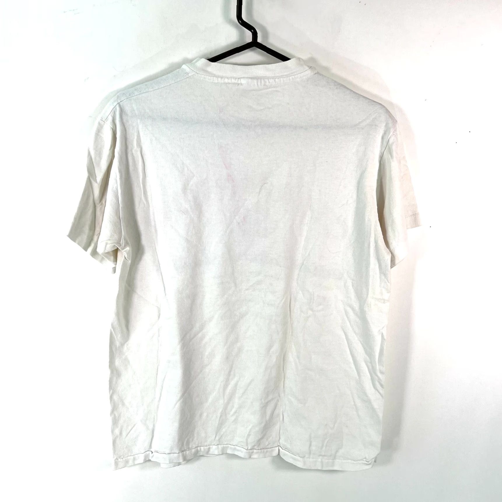 Champion VINTAGE Champion Shirt Mens White T-Shirt M Graphic 100% Cotton Crew Neck Short Sleeve USA Size US M / EU 48-50 / 2 - 2 Thumbnail
