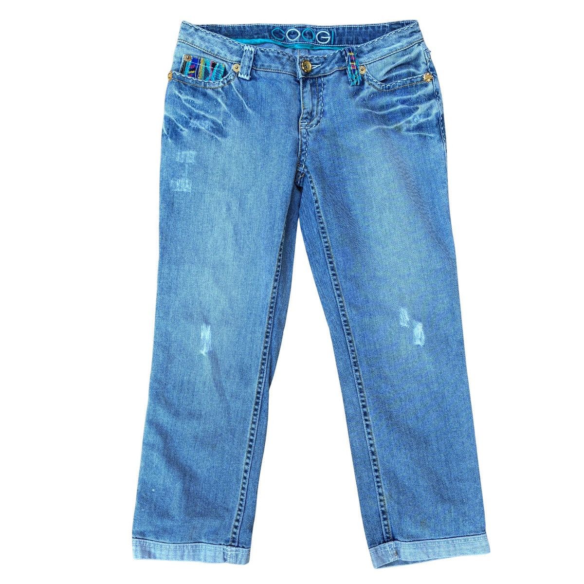 Coogi VTG Y2K COOGI Jeans Embroidered Pocket Denim Straight Leg Size 30" / US 8 / IT 44 - 1 Thumbnail