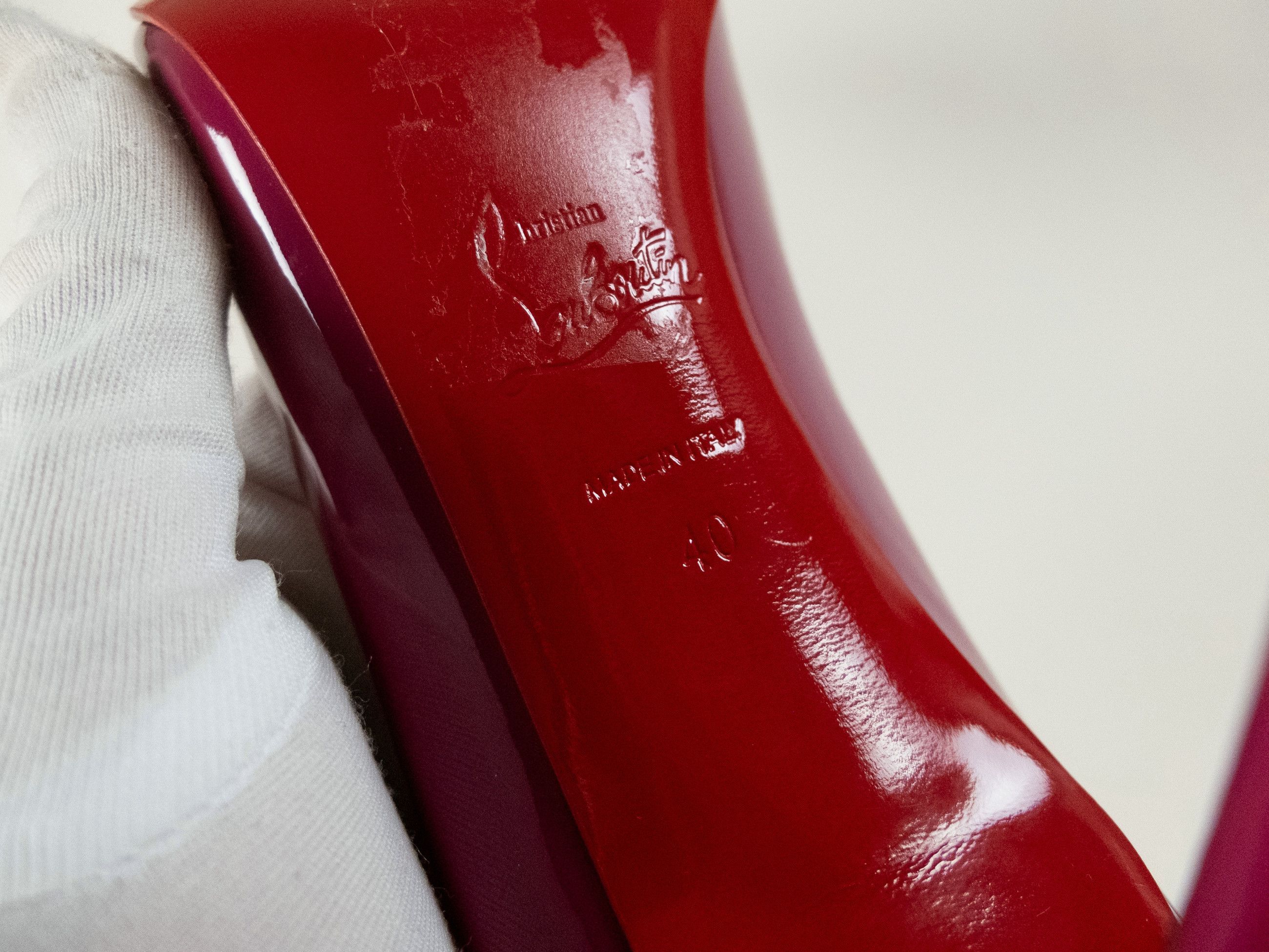 Christian Louboutin CHRISTIAN LOUBOUTIN Pigalle pink patent leather pumps 10 Size US 10 / IT 40 - 8 Thumbnail