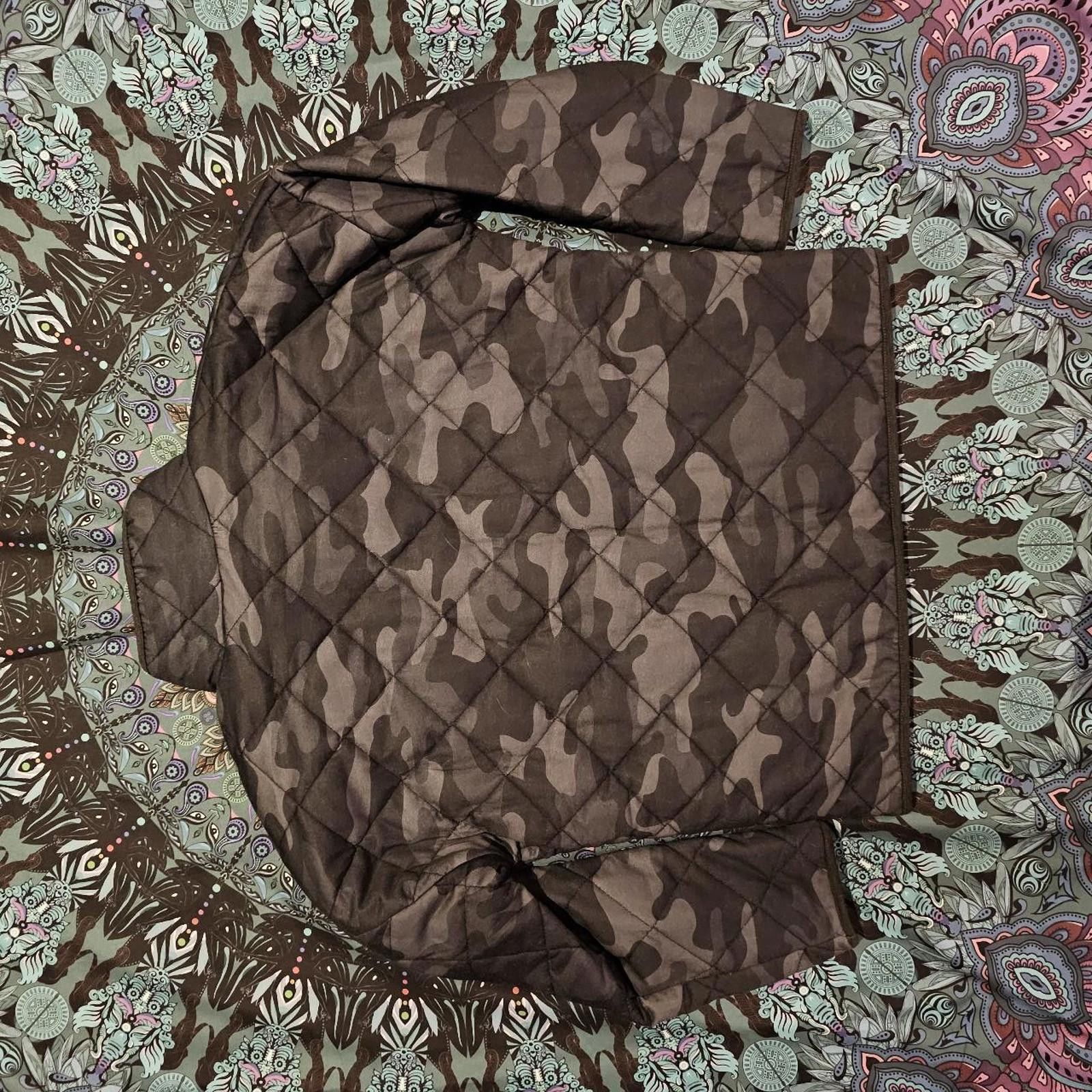 Designer Women's Black and Grey Camo Pattern Coat Size M / US 6-8 / IT 42-44 - 6 Thumbnail