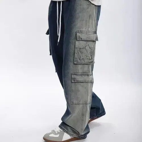 Japanese Brand × Jean Street grunge washed patchwork jeans Size US 32 / EU 48 - 4 Thumbnail