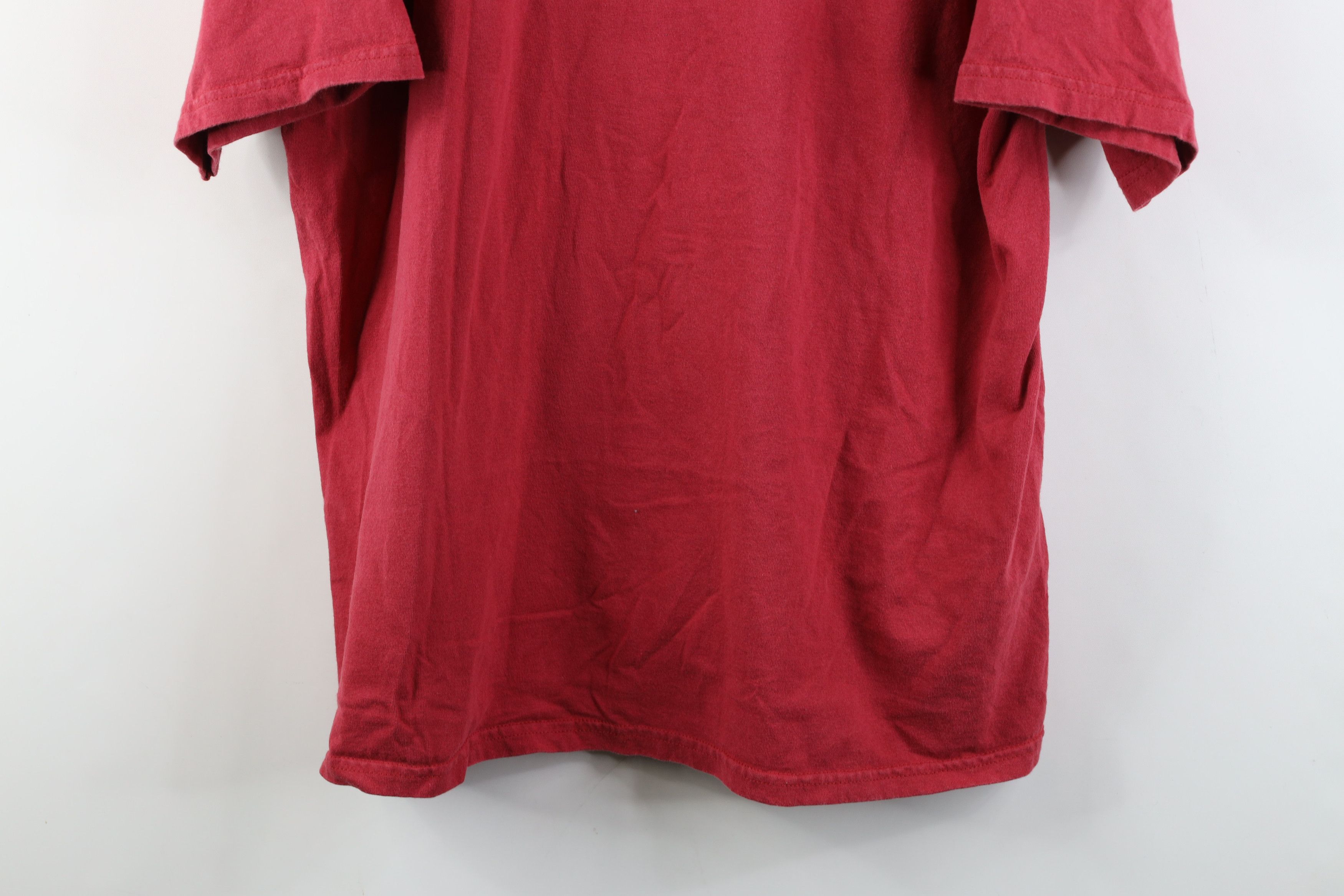Vintage Vintage 90s Streetwear Valley Idaho Fishing T-Shirt Red Size US XL / EU 56 / 4 - 11 Thumbnail