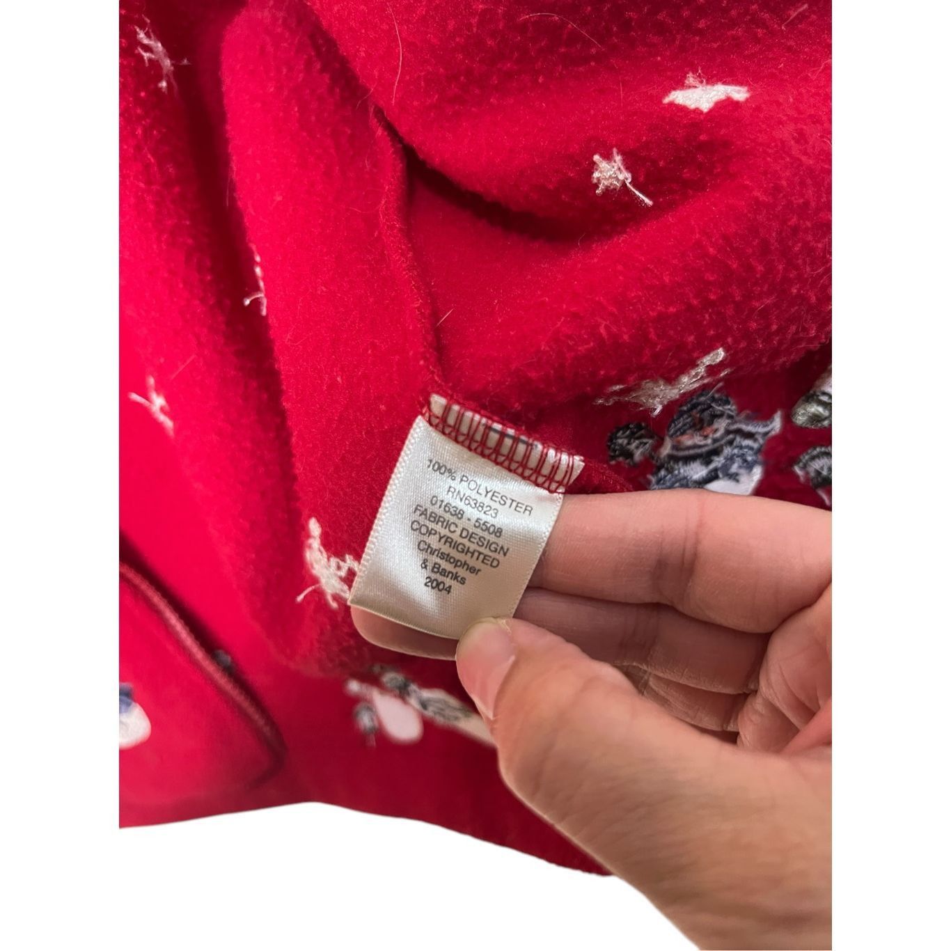 Other Vintage Christopher & Banks 2004 Full Zip Fleece Christmas S Size L / US 10 / IT 46 - 6 Thumbnail