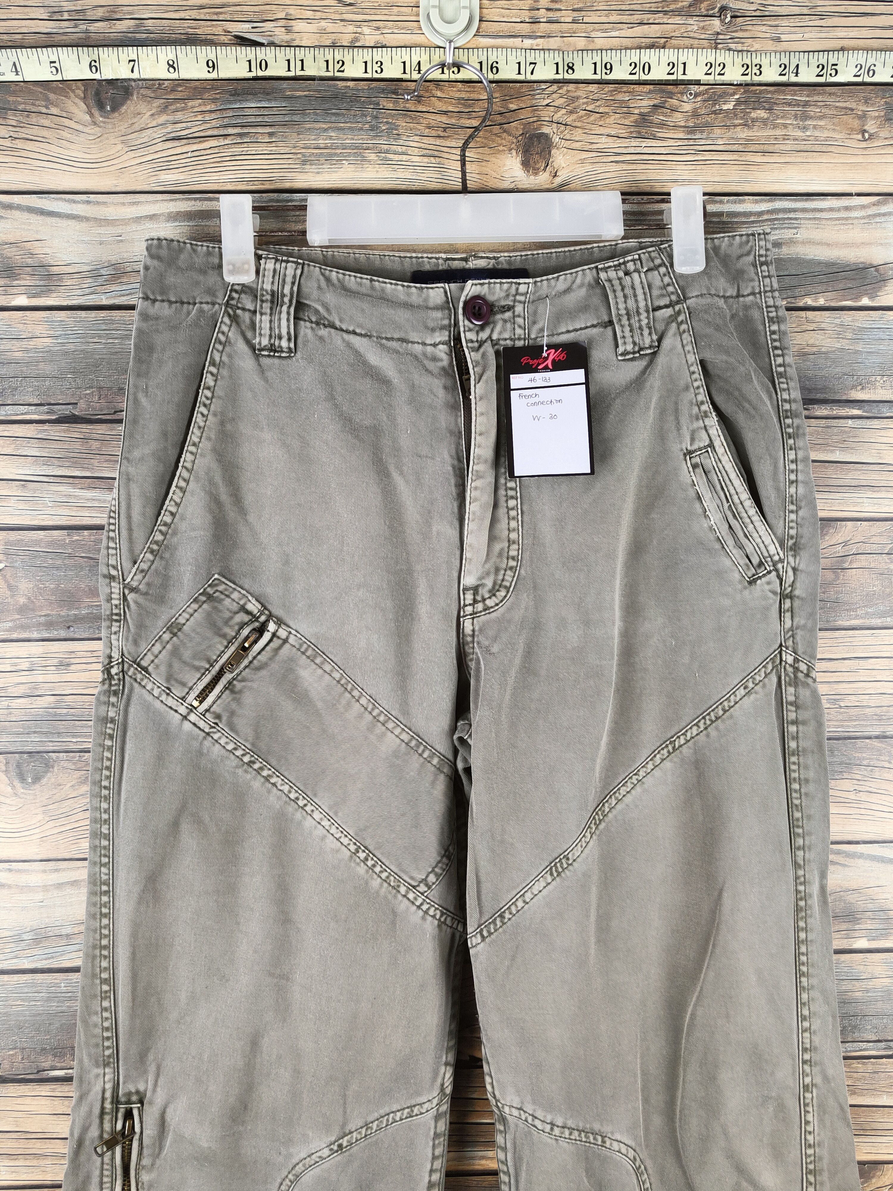 French Connection DL French Connection Olive Multipocket Cargo Pants #46-133 Size US 30 / EU 46 - 2 Thumbnail