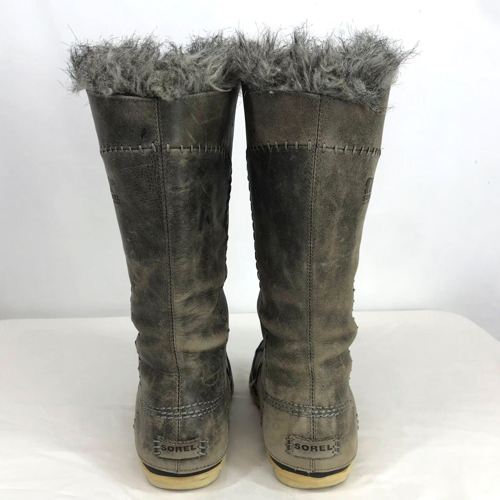 SOREL Sorel Tofino Waterproof Gray Leather Flat Boot Mens Winter Knee High Shoes Size US 11 / IT 41 - 5 Thumbnail