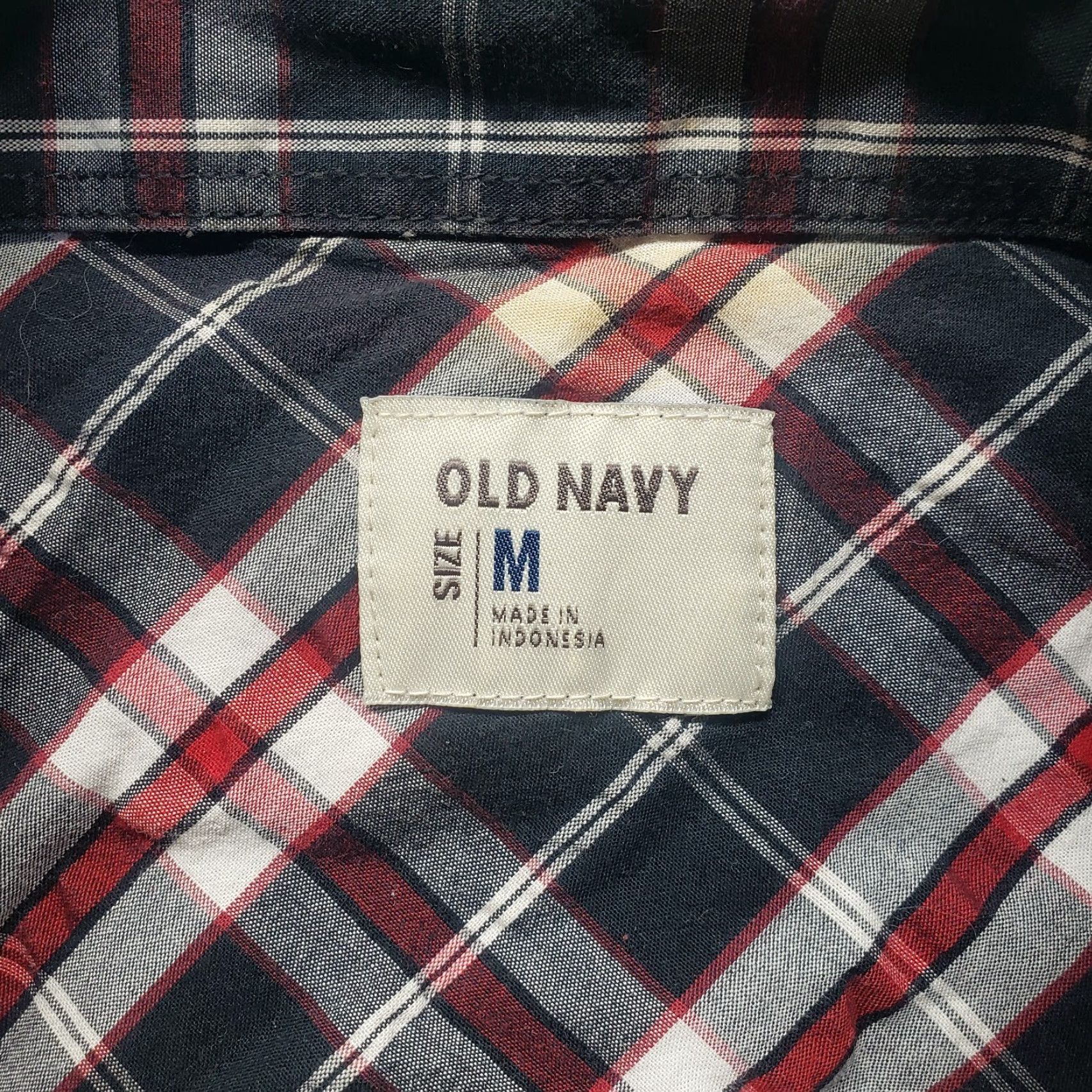 Old Navy Old Navy Shirt Button-Up Plaid Short Sleeve Men's M Black Cotton Flannel Pocket Casual QC Size US M / EU 48-50 / 2 - 3 Thumbnail