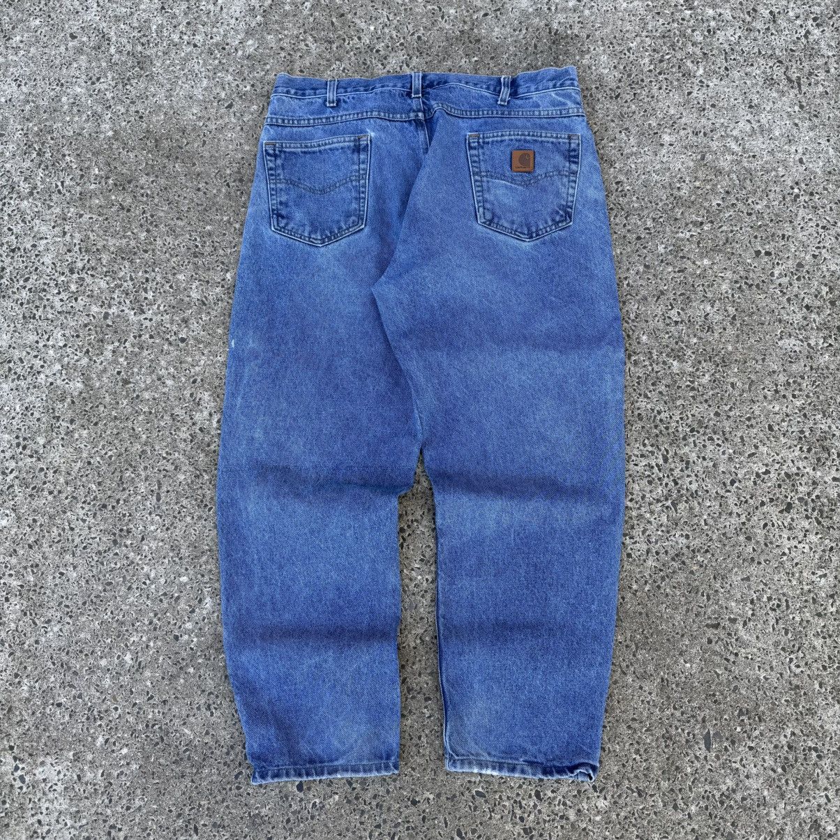 Carhartt × Vintage Crazy Vintage Y2K Carhartt Relaxed Fit Jeans 40x30 Denim Size US 40 / EU 56 - 2 Thumbnail