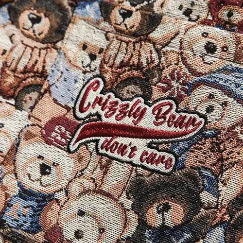 Designer Korean coach jacket with bears loose oversize Size US XL / EU 56 / 4 - 6 Thumbnail