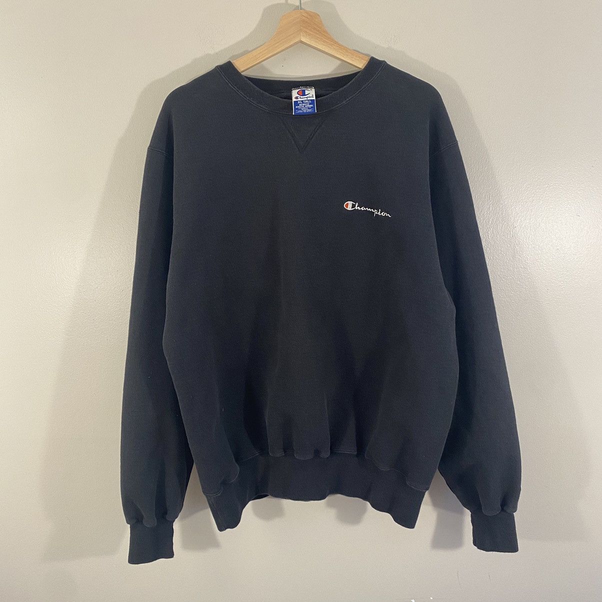 Champion × Vintage Vintage 90s Champion Logo Crewneck Sweatshirt XL Size US XL / EU 56 / 4 - 1 Thumbnail