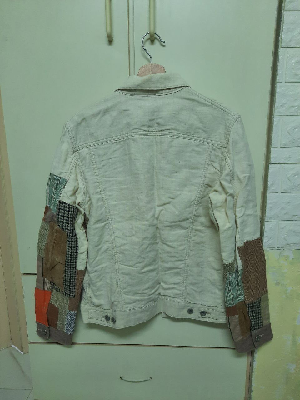 Junya Watanabe SS16 Patchwork Linen Trucker Jacket Size US M / EU 48-50 / 2 - 2 Thumbnail
