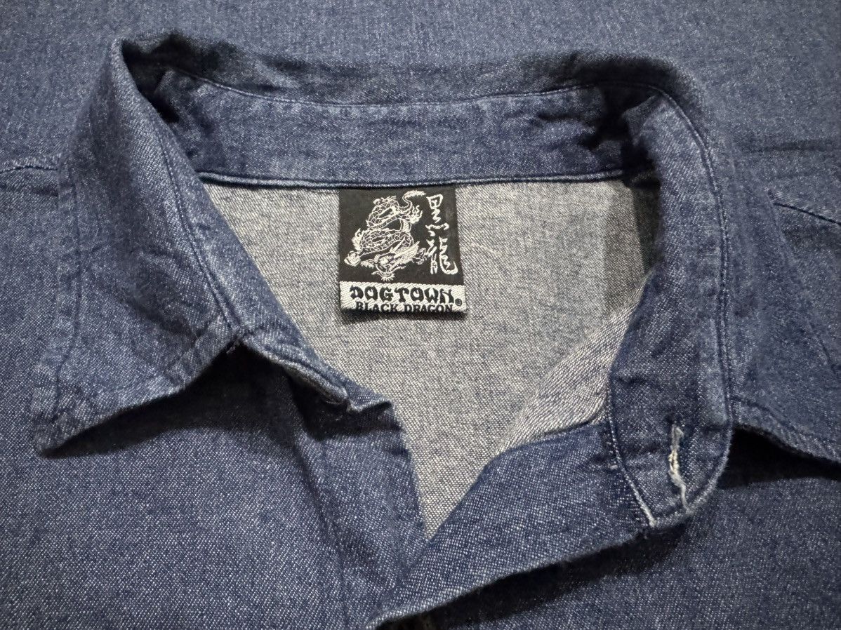 Dogtown × Japanese Brand Dogtown Black Dragon Denim Shirt Size US XL / EU 56 / 4 - 3 Thumbnail