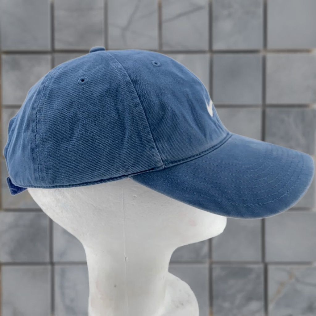 Nike Nike Hat Cap Strap Back Blue Embroidered Swoosh Just Do It Dad Baseball Mens One Size Size ONE SIZE - 1 Thumbnail