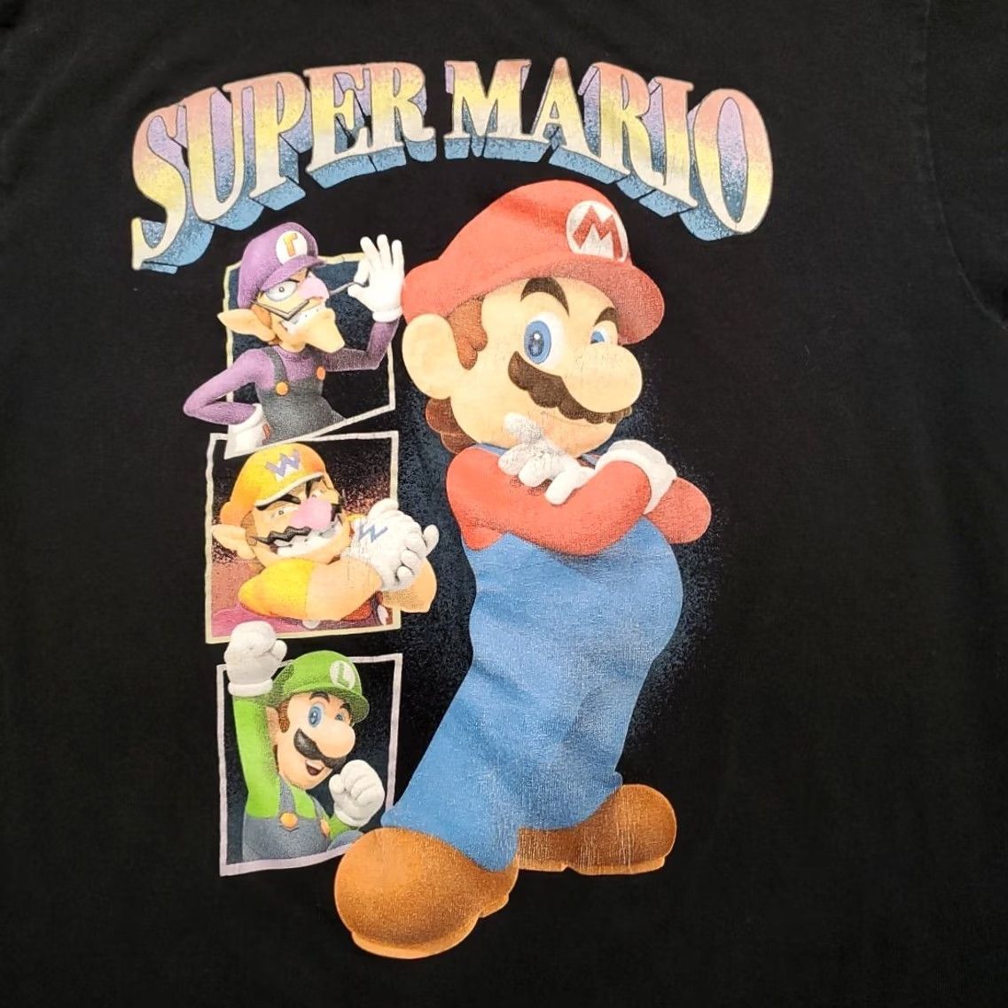 Nintendo Super Mario Shirt Mens Small Black Video Game Gamer Crewneck Casual TEE Size US S / EU 44-46 / 1 - 3 Thumbnail