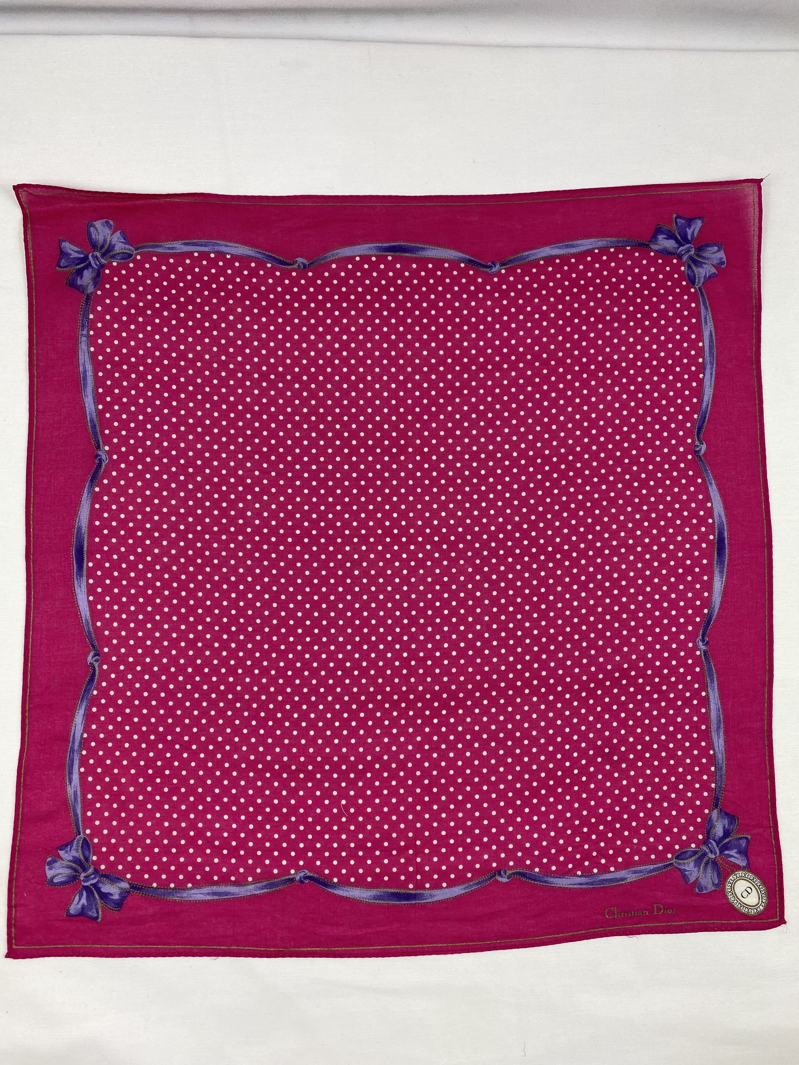 Vintage Christian Dior Handkerchief / Bandana / Neckerchief Size ONE SIZE - 3 Thumbnail